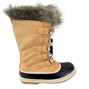 Sorel Joan of Arctic Waterproof‎ Womens Size 5 Winter Snow Boots Honest Beige
